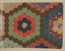 Shaker Patchwork Quilt, c. 1941. Creator: Elbert S. Mowery
