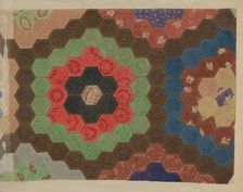 Shaker Patchwork Quilt, c. 1941. Creator: Elbert S. Mowery