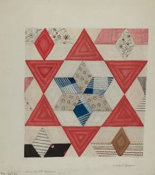 Shaker Quilt Pattern, 1941. Creator: Ralph N. Morgan