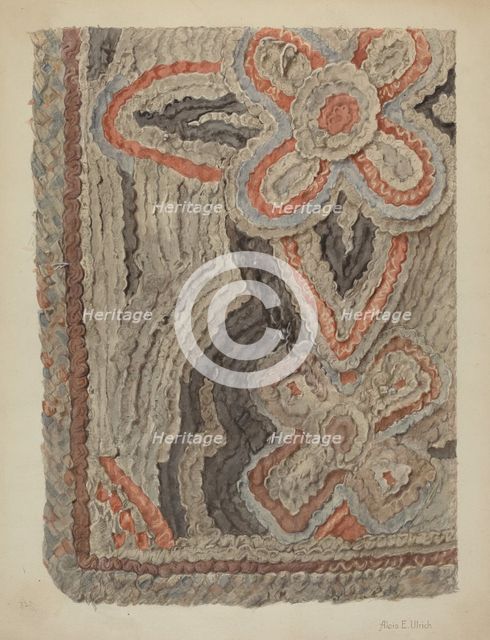 Shaker Rug 1935/1942. Creator: Alois E. Ulrich.
