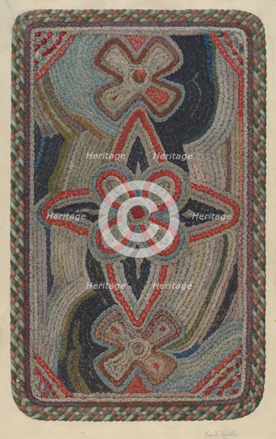 Shaker Rug, 1935/1942. Creator: George V. Vezolles.
