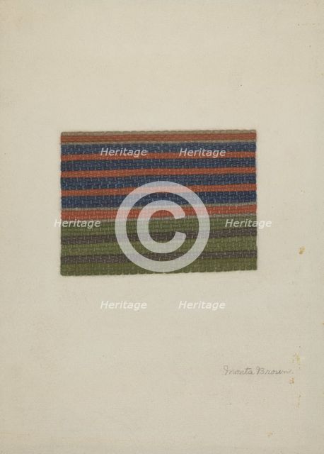 Shaker Rug, 1935/1942. Creator: Mona Brown.