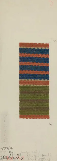 Shaker Rug, 1941. Creator: Mona Brown