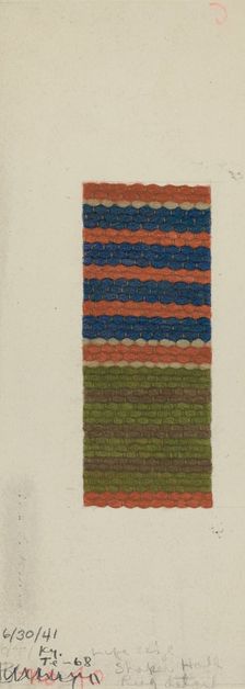 Shaker Rug, 1941. Creator: Mona Brown