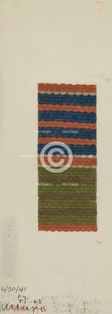 Shaker Rug, 1941. Creator: Mona Brown.