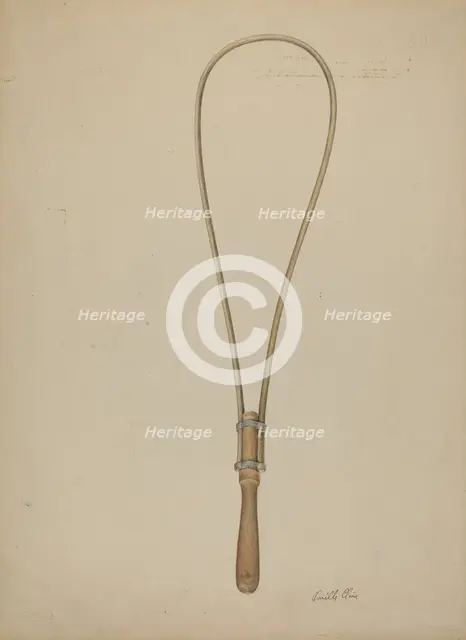 Shaker Rug Beater, c. 1939. Creator: Orville Cline.