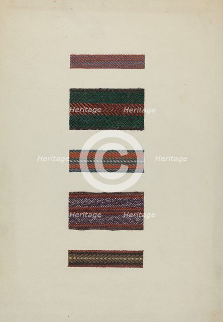 Shaker Rug Bindings, 1935/1942. Creator: Ingrid Selmer-Larsen.