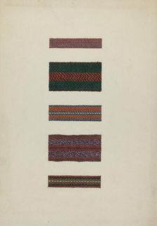 Shaker Rug Bindings, 1935/1942. Creator: Ingrid Selmer-Larsen