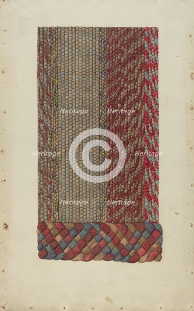 Shaker Rug, c. 1936. Creator: Alice Stearns.