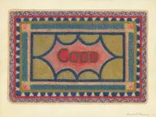 Shaker Rug, c. 1937. Creator: Elbert S. Mowery