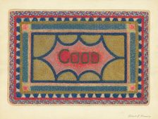 Shaker Rug, c. 1937. Creator: Elbert S. Mowery