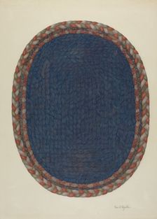 Shaker Rug, c. 1941. Creator: George V. Vezolles