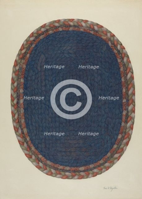 Shaker Rug, c. 1941. Creator: George V. Vezolles.