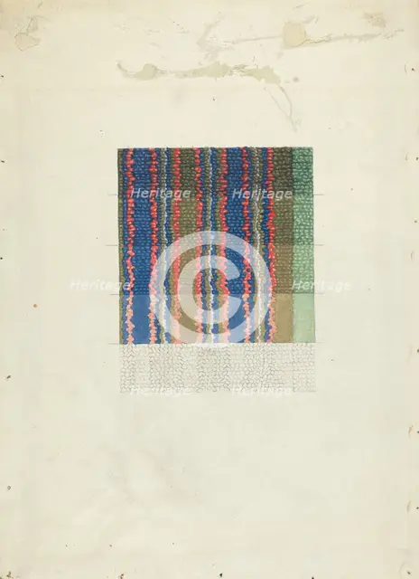 Shaker Rug Material, c. 1936. Creator: Elizabeth Moutal.