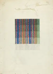 Shaker Rug Material, c. 1936. Creator: Elizabeth Moutal