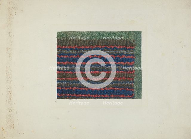 Shaker Rug Material, c. 1936. Creator: Elizabeth Moutal.