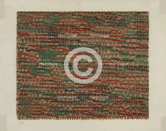 Shaker Rug Strips, 1935/1942. Creator: Lucille Chabot.