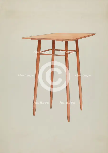 Shaker Stand, c. 1936. Creator: Ray Holden.