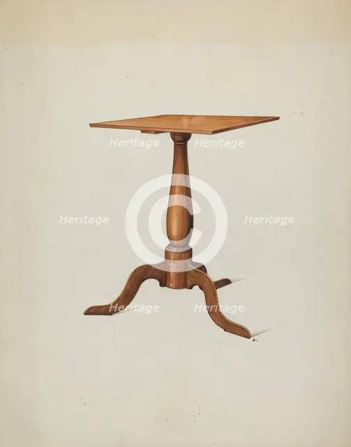 Shaker Stand, c. 1936. Creator: Ray Holden.
