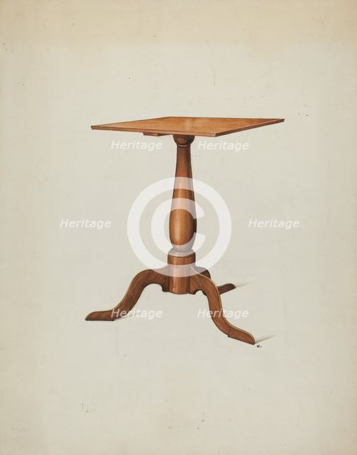Shaker Stand, c. 1936. Creator: Ray Holden.