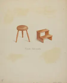 Shaker Stools, 1935/1942. Creator: Lawrence Foster