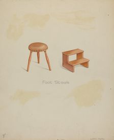 Shaker Stools, 1935/1942. Creator: Lawrence Foster