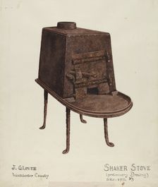 Shaker Stove, 1935/1942. Creator: Joseph Glover