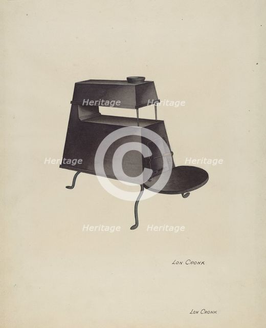 Shaker Stove, c. 1941. Creator: Lon Cronk.