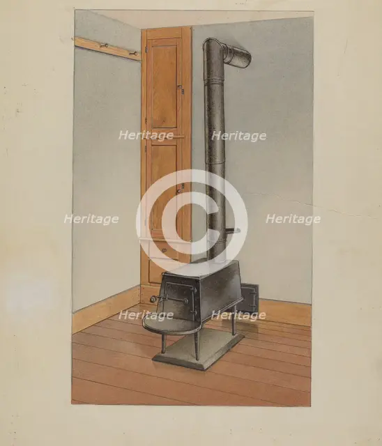 Shaker Stove, c. 1938. Creator: John W Kelleher.