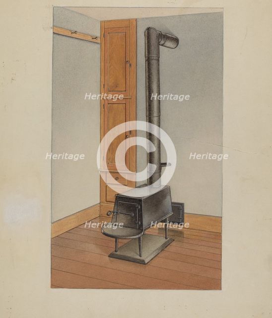 Shaker Stove, c. 1938. Creator: John W Kelleher.