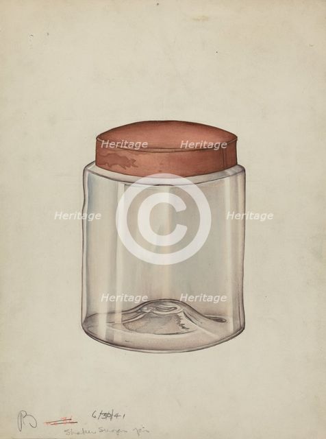 Shaker Sugar Jar, 1941. Creator: Charles Goodwin.