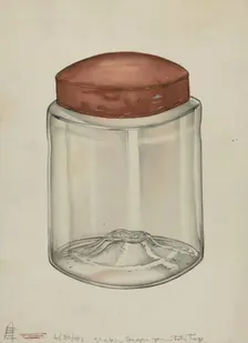 Shaker Sugar Jar, 1941. Creator: Charles Goodwin