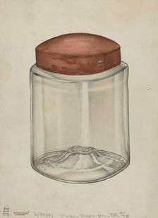 Shaker Sugar Jar, 1941. Creator: Charles Goodwin