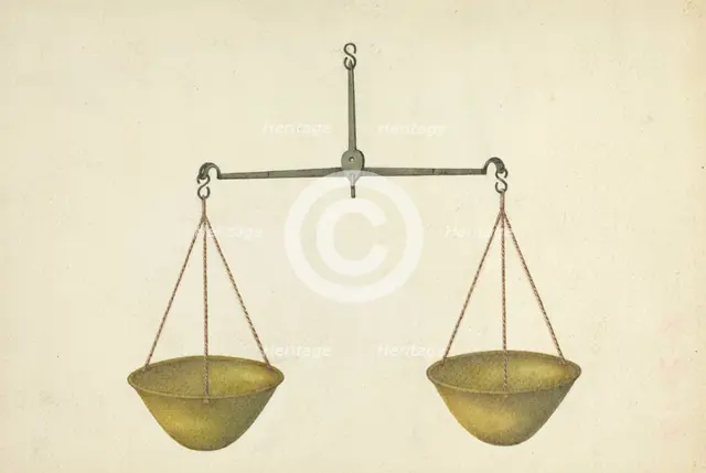 Shaker Scales, 1935/1942. Creator: George V. Vezolles.