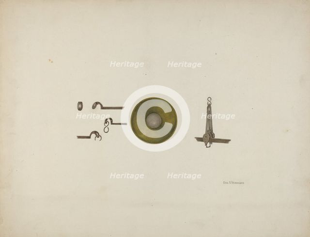 Shaker Scales, 1935/1942. Creator: George V. Vezolles.