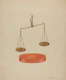 Shaker Scales, 1935/1942. Creator: Lon Cronk