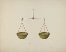 Shaker Scales, c. 1939. Creator: George V. Vezolles