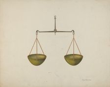 Shaker Scales, c. 1939. Creator: George V. Vezolles