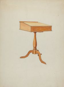 Shaker School Desk, c. 1936. Creator: Ray Holden