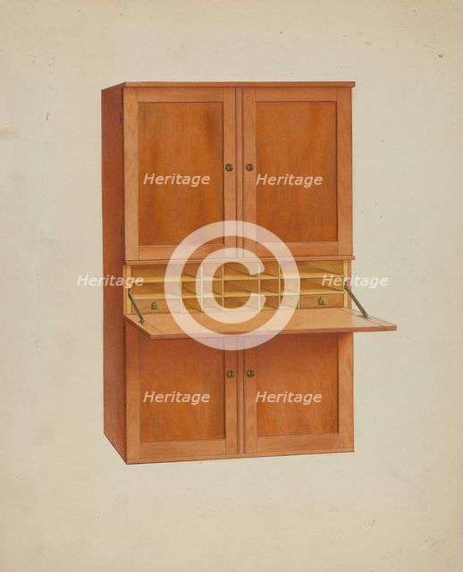 Shaker Secretary, 1935/1942. Creator: John W Kelleher.