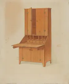 Shaker Secretary, c. 1936. Creator: Howard Weld