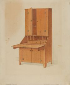 Shaker Secretary, c. 1936. Creator: Howard Weld