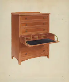 Shaker Secretary, c. 1938. Creator: Alfred H. Smith
