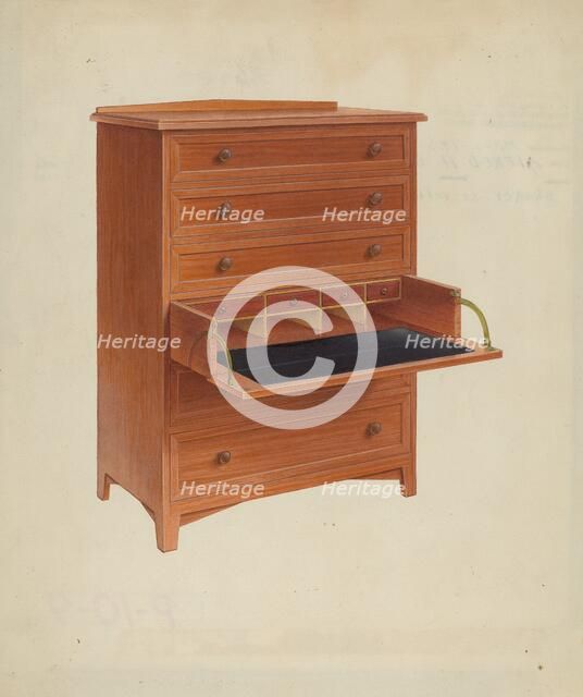 Shaker Secretary, c. 1938. Creator: Alfred H. Smith.