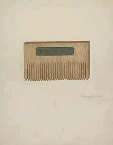 Shaker Seed Comb, 1935/1942. Creator: Francis Bruner