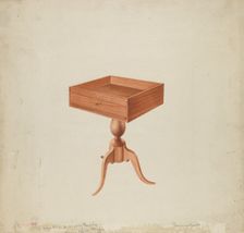 Shaker Sewing Table, 1935/1942. Creator: William Paul Childers