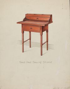 Shaker Sewing Table, 1935/1942. Creator: Irving I. Smith