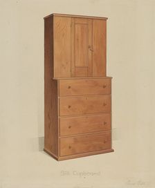 Shaker Sill Cupboard, 1935/1942. Creator: Anne Ger