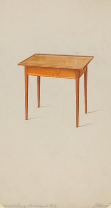 Shaker Small Table, c. 1936. Creator: Alfred H. Smith