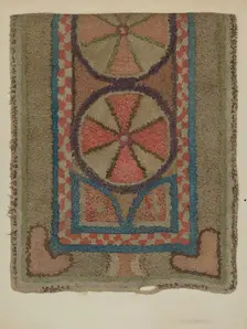 Shaker Tufted Wool Rug, c. 1938. Creator: Orville A. Carroll